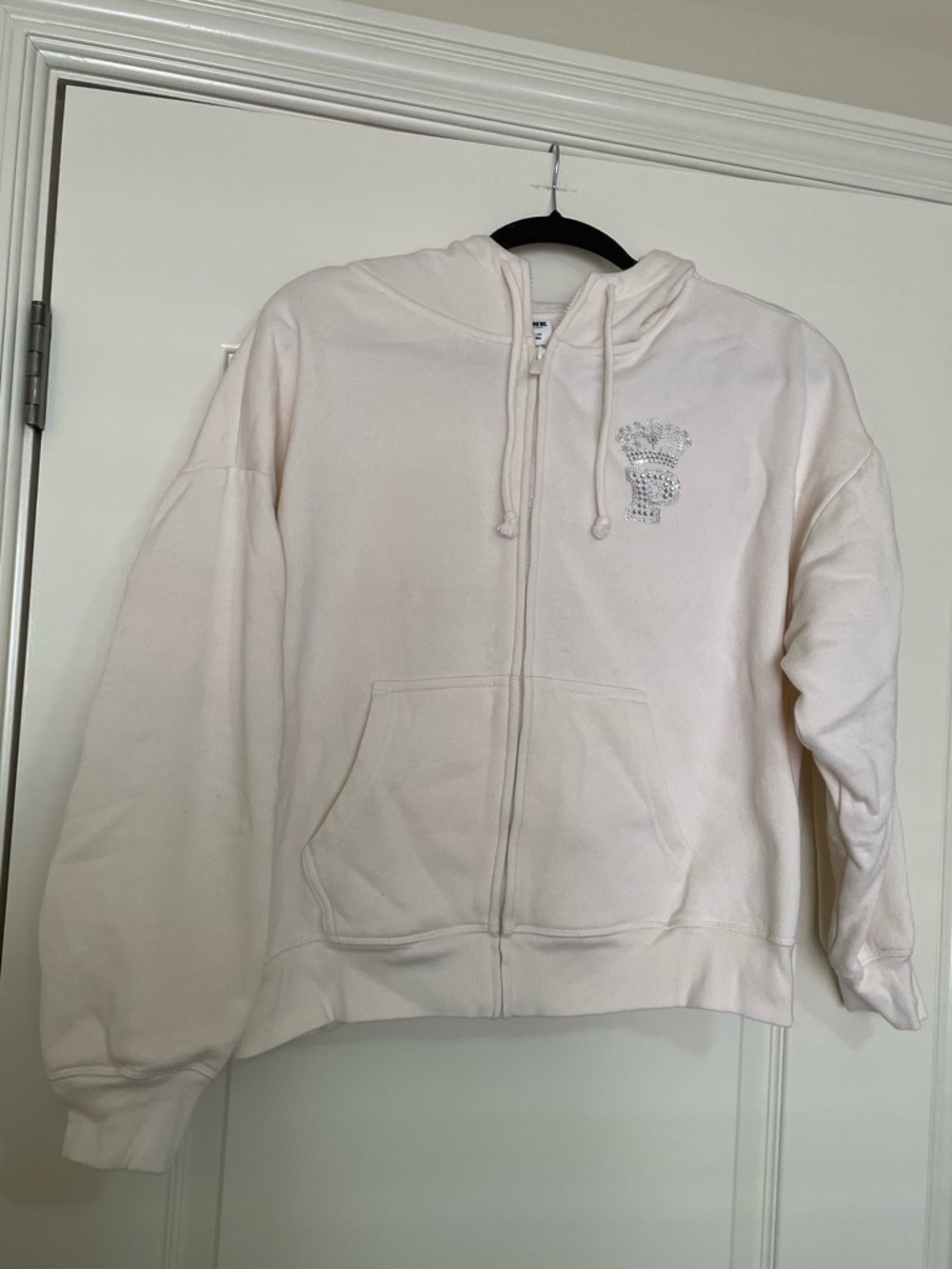 Victoria’s Secret Pink Bling Crown Full Zip up Hoodie S